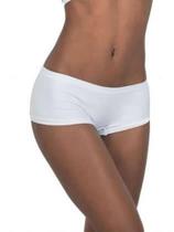 Calcinha Calça Short Ultraleve DeMillus 55600 Tamanho Único Veste PE a EG Sem Costuras Cor Branco