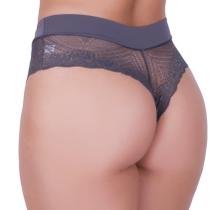 Calcinha Caleçon Clamar Feminino em Renda e Microfibra - 3191
