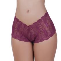 Calcinha caleçon short de renda tanga feminina - SHORTINHO CALEÇON