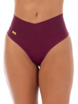 Calcinha Cinta Modeladora Cós Alto Fio Duplo Cintura Alta Tanga Conforto Lingerie