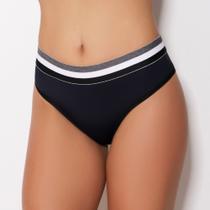 Calcinha Cintura Alta Básica Cós Elástico Tricolor - Calcinha Cristine