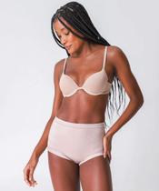 Calcinha Cintura Alta Bourbon Canelada Conforto Demill-21433 Calcinha Cintura Alta Bourbon Canelada Conforto Demill-21433