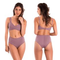 Calcinha Cintura Alta Cinta Modeladora Abdominal Duloren Ref 114714 Calça Com Alta Compressão