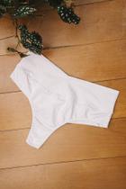 Calcinha cintura alta encanto branca