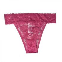 Calcinha Cintura Alta Renda Rosa Escuro Basic+ Confortável Calcinha Cintura Alta Renda Rosa Escuro Basic+ Confortável