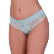 Calcinha com Detalhe de Renda e Laço - c3 CALCINHA MONIQUE