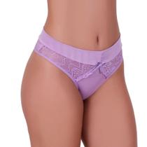 Calcinha com Detalhe de Renda e Laço - c3 MONIQUE