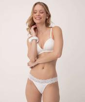 Calcinha com Renda e Frufru de Cabelo Marisa Branco-72126