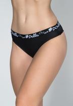 Calcinha Cós Alto Básica Microfibra Lisa Viés