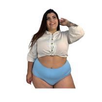 Calcinha Cós Alto Plus Size Tamanho 54 Hejolê