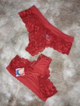 Calcinha cós na Lycra e renda atrás Calcinha cós na Lycra e renda atrás