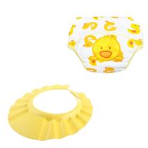 Calcinha Cueca Fralda Treinamento Desfralde Bebê Chapeu Banho