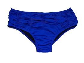 Calcinha de biquíni alta com drapeado superior