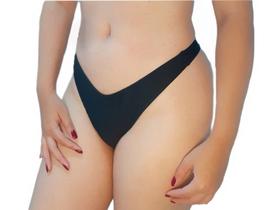 Calcinha de biquini asa delta preta fio dental avulsa
