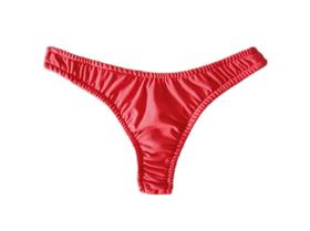 Calcinha de biquini asa delta vermelha fio dental a