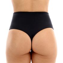 Calcinha de biquíni avulsa hot pants sunkini fio dental lateral larga cintura alta retrô forrada
