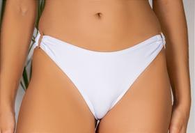 Calcinha de Biquíni Branca Kai - Confeccionada em Poliamida com Elastano