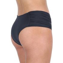 Calcinha de biquini cintura alta borboleta sunquíni lateral larga drapeada moda praia proteção UV+50