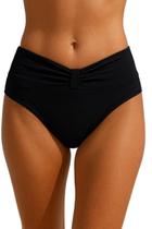 Calcinha De Biquíni Cintura Alta Fio Duplo Lisa
