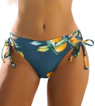 Calcinha de Biquíni CUPSHE XS Azul Índigo com Amarração Lateral Cheeky