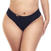 Calcinha de biquíni fio duplo cintura alta plus size borboleta