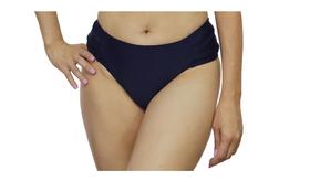 Calcinha de biquíni forrada cintura alta borboleta lateral larga proteção UV+