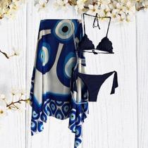 Calcinha de Biquíni Laço Azul Marinho