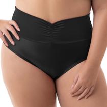 Calcinha de Biquíni Plus Size, Tanga Alta, Hot Pant, Até 54