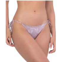 Calcinha de Biquini She 37030 Com Amarração Estampada Poliéster Calcinha de Biquini She 37030 Com Amarração Estampada Poliéster