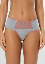 Calcinha de Cotton Tradiconal com Detalhe em Renda Calcinha de Cotton Tradiconal com Detalhe em Renda