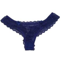 Calcinha de lingerie adulto fio duplo toda de renda bellali