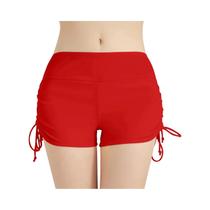 Calcinha De Maiô Feminina De Cintura Alta Com Cordão Ajustável, Parte Inferior De Tankini, Shorts De