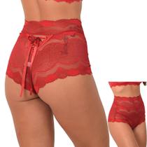 Calcinha de Renda com fita gladiadora lingerie Sensual Cintura Alta Sensual Calcinha de Renda com fita gladiadora lingerie Sensual Cintura Alta Sensual