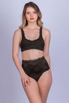 Calcinha de Renda Hot Pant e Microfibra - Stella Bernardi