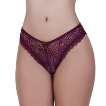 Calcinha de Renda Tanga Elástico Lingerie Confortável - c3 JÚLIA
