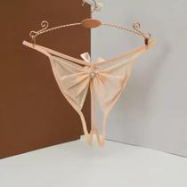 Calcinha de Renda Transparente com Abertura ElaShopp