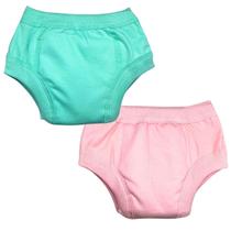 Calcinha de Transição Treinamento Desfralde VERDE / ROSA