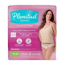Calcinha Descartavel Plenitud Femme P/M 8 Unidades