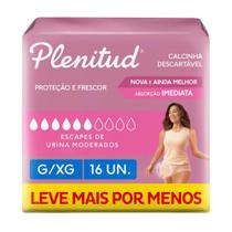 Calcinha Descartável Pós Parto com 16 Plenitud Femme Active Plus