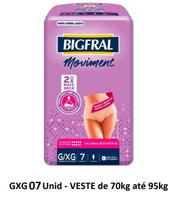 Calcinha Descartavel Pos Parto Incontinência Bigfral Moviment NUDE 7unid GXG