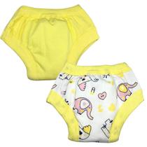 Calcinha Desfralde Algodão Absorvente 2und Elefante Amarelo Calcinha Desfralde Algodão Absorvente 2und Elefante Amarelo