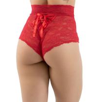 Calcinha Diluxo Caleçon Renda Vermelha