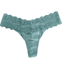 Calcinha Elaine Em Renda E Microfibra - Fio Duplo No Bumbum