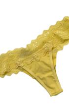 Calcinha Elaine Em Renda E Microfibra - Fio Duplo No Bumbum