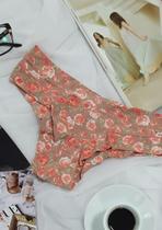 Calcinha Em Microfibra Estampada Sem Elástico Ref.: 00055