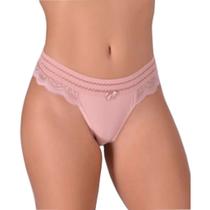 Calcinha em Poliamida e Renda Katrine - Conforto e Estilo Calcinha em Poliamida e Renda Katrine - Conforto e Estilo