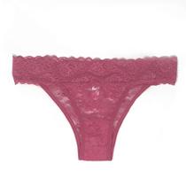 Calcinha em renda la panty 09 basic + rosa