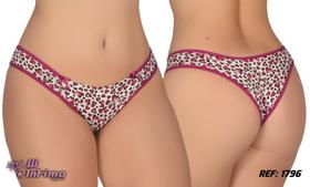 Calcinha estampada kit com 3 peças Ref 1796