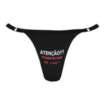 Calcinha Estilo Hotwife com Frases Criativas e Gargantilha Explore Novas Sensações com Liberdade e Criatividade