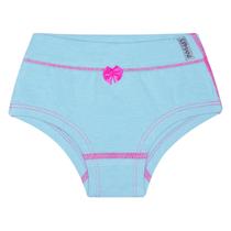 Calcinha Feminina Azul Claro Juvenil Em Algodão Macio Para Menina Roupa Íntima Malha Cotton Calcinha Feminina Azul Claro Juvenil Em Algodão Macio Para Menina Roupa Íntima Malha Cotton